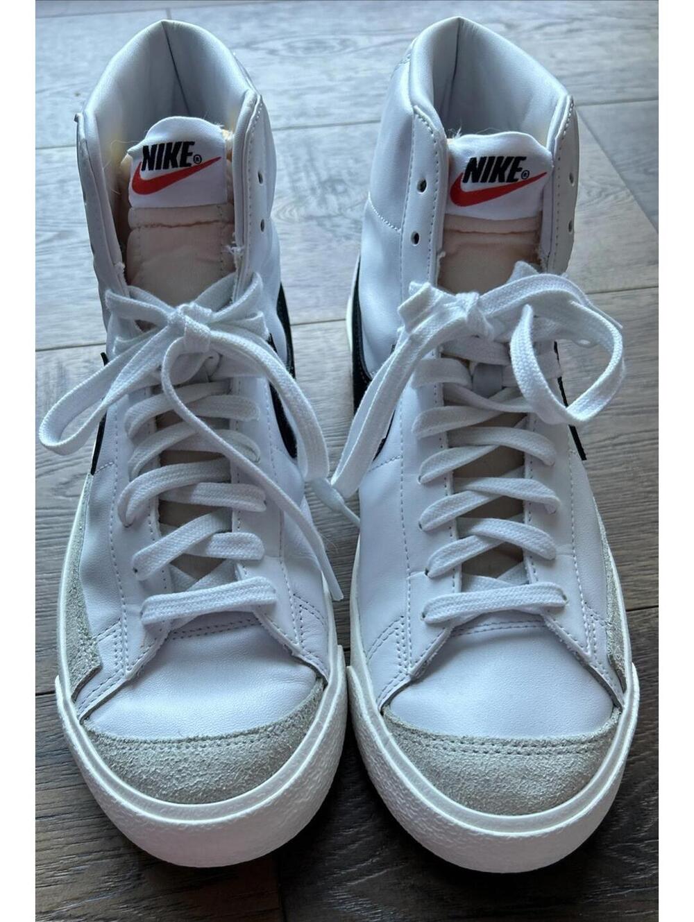 Nike Blazer Mid '77 Vintage Women's Sneakers White/Black, Size US 9.5 - Picture 6 of 10